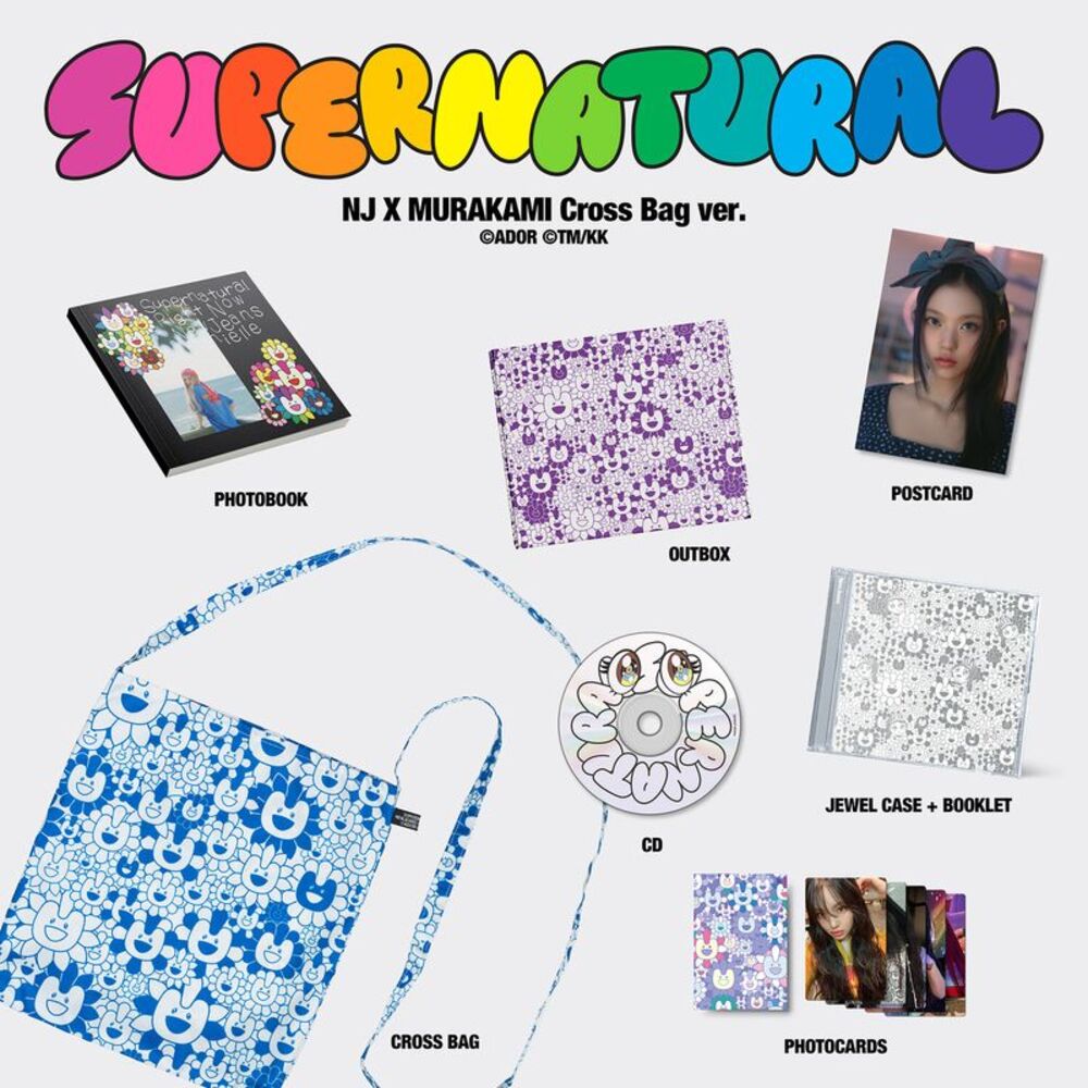 Newjeans - NewJeans 'Supernatural' NJ X MURAKAMI (Cross Bag ver.)  COMPACT